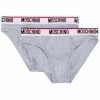 Moschino twin-pack logo band briefs