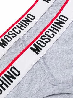 Moschino twin-pack logo band briefs