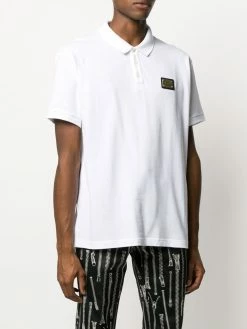 Moschino logo patch polo shirt