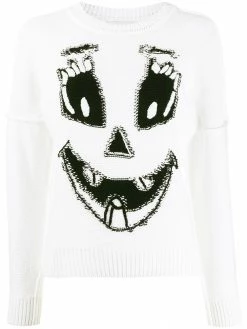Moschino Pumpkin Face intarsia jumper