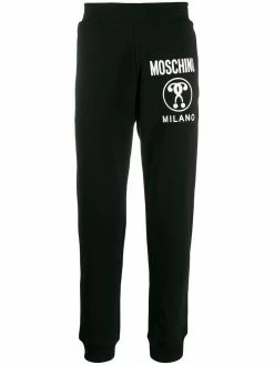 Moschino question logo track pants