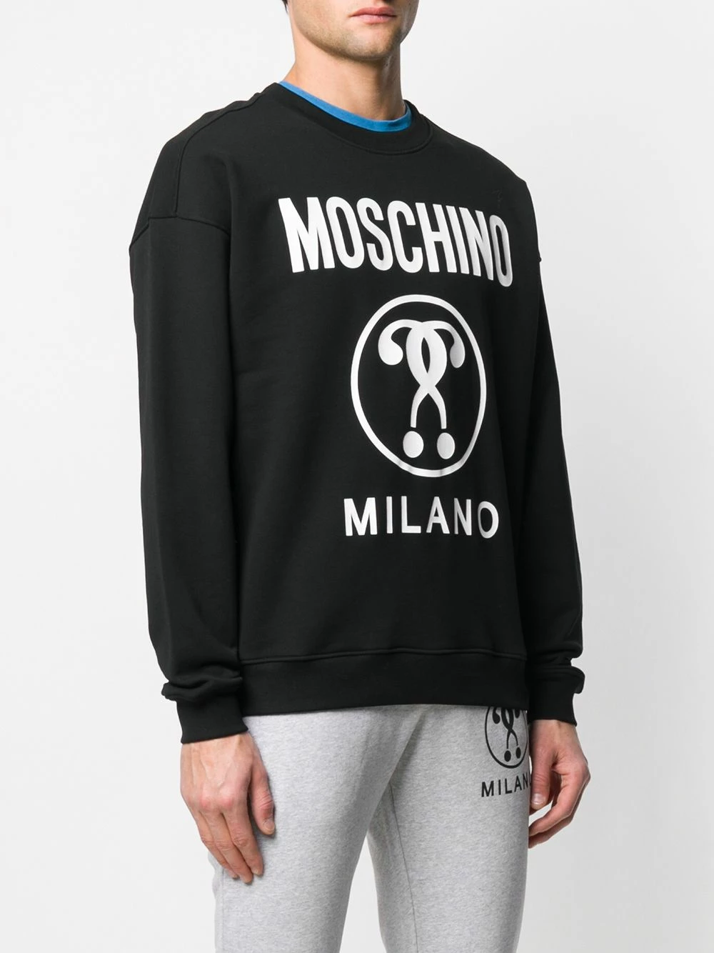 Budget ๐ Moschino Questions logo print sweatshirt ๐ 5 Moschino questions logo-print sweatshirt