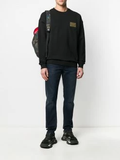 Moschino metal plaque logo sweatshirt