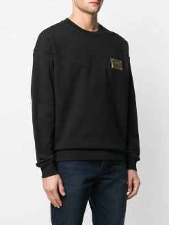 Moschino metal plaque logo sweatshirt