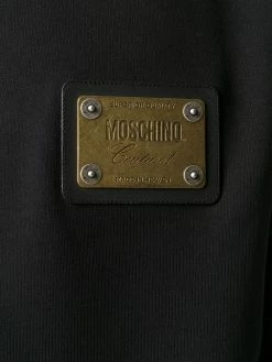Moschino metal plaque logo sweatshirt