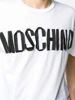 Moschino zipped logo relaxed-fit T-shirt