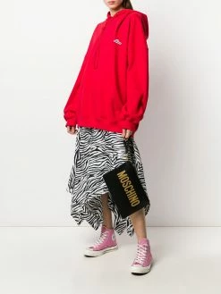 Moschino logo printed clutch