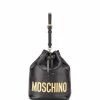 Moschino logo-print bucket bag