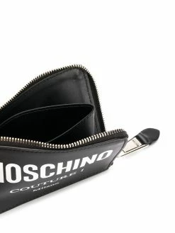 Moschino Couture logo zipped wallet