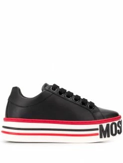Moschino logo-embossed platform sneakers