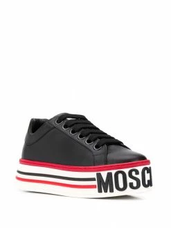 Moschino logo-embossed platform sneakers