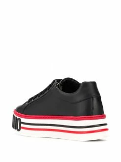 Moschino logo-embossed platform sneakers