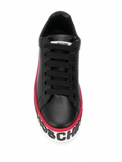 Moschino logo-embossed platform sneakers