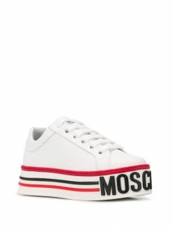 Moschino striped flatform lace-up sneakers