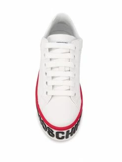 Moschino striped flatform lace-up sneakers