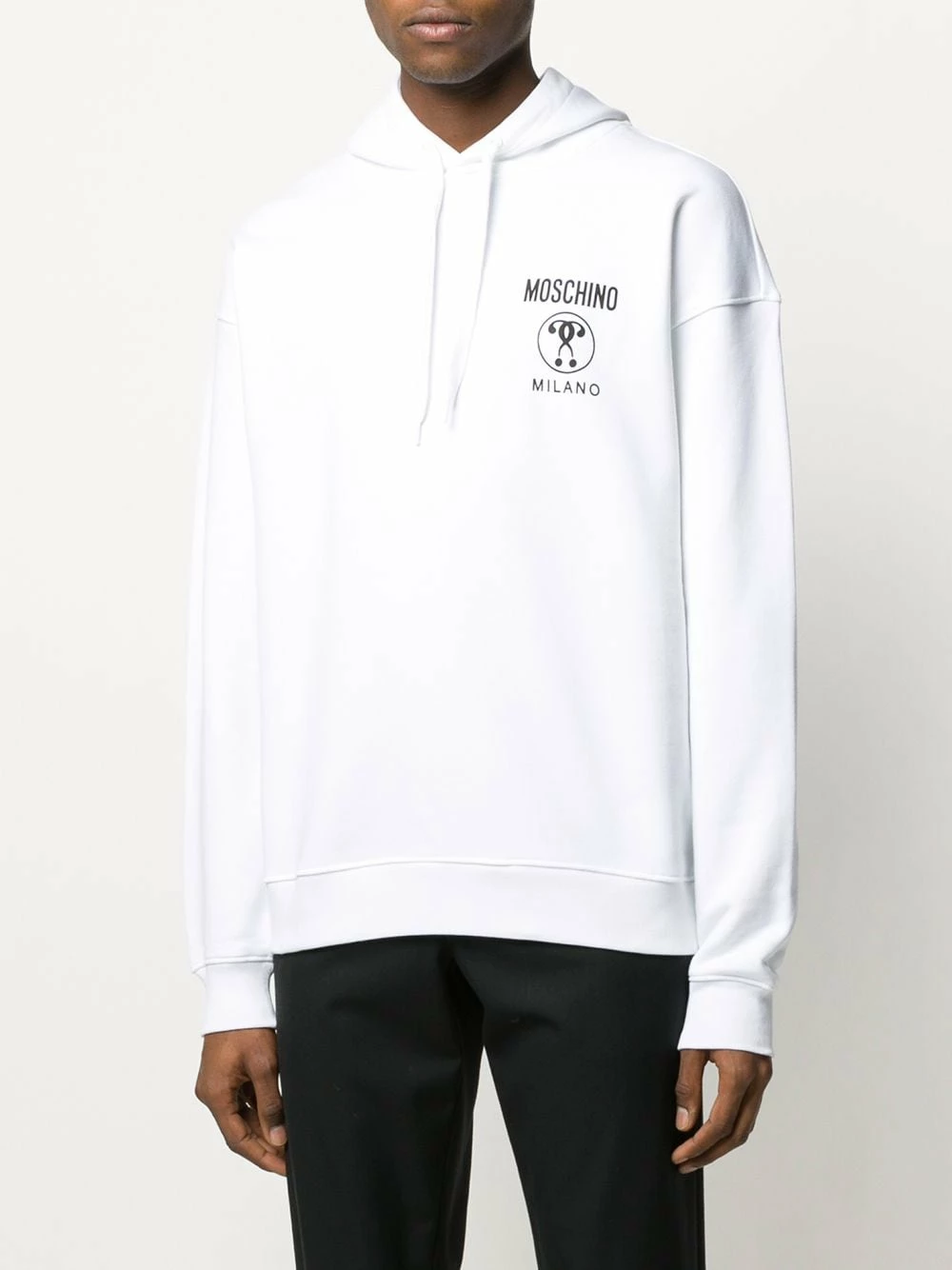 Buy ๐ Moschino Double Question Mark hoodie โญ 5 Moschino Double Question Mark hoodie