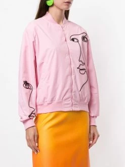 Moschino cornely embroidered bomber jacket