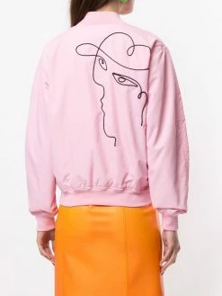 Moschino cornely embroidered bomber jacket