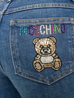 Moschino faded skinny jeans