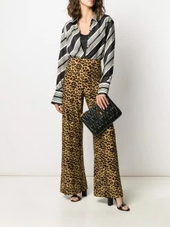 Moschino quilted monogram clutch