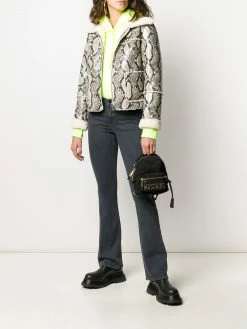 Moschino mini studded logo backpack