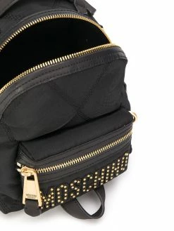 Moschino mini studded logo backpack