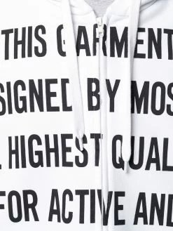 Best deal ๐ Moschino Slogan print zip front hoodie ๐ 11 Moschino slogan-print zip-front hoodie