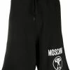 Moschino double question mark logo track shorts