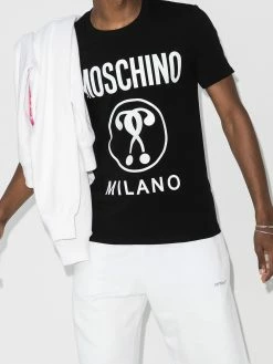 Moschino question mark logo-print T-shirt