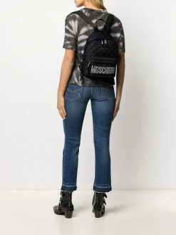Moschino logo-print quilted backpack