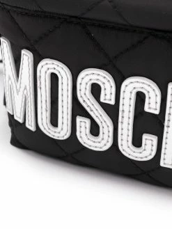 Moschino logo-print quilted backpack