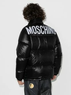 Coupon ⌛ Moschino Logo appliqué puffer jacket 🎁 7 Moschino logo-appliqué puffer jacket