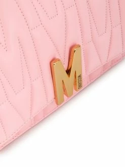 Moschino logo-plaque quilted shoulder bag