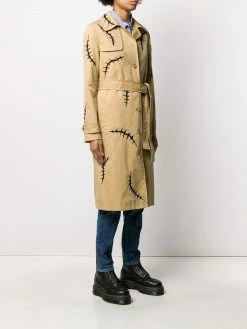 Moschino scar-print trench coat