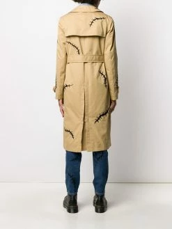 Moschino scar-print trench coat