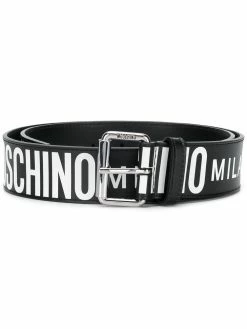 Moschino all-over logo belt
