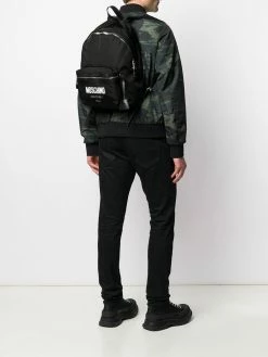 Moschino Cordura logo backpack