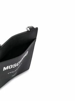 Moschino strap logo card holder