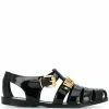 Moschino lettering logo jelly sandals