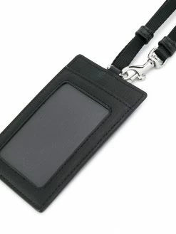 Moschino printed logo lanyard cardholder