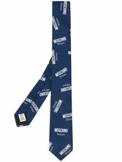 Moschino logo tie