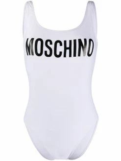Moschino logo printed swimsuit