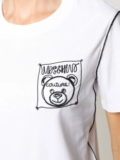 Cheap ๐ Moschino Teddy label embroidered T ๐ shirt ๐ 11 Moschino Teddy-label embroidered T-shirt