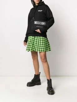 Moschino logo printed clutch bag