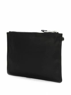 Moschino logo printed clutch bag