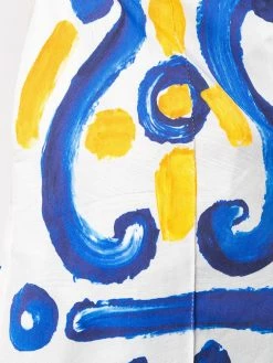 Moschino tile print wide-leg trousers