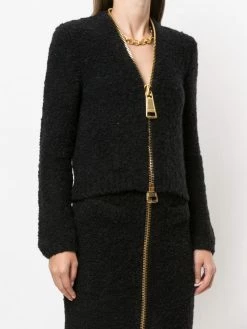 Moschino oversized zip cardigan