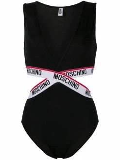 Moschino logo-tape cut-out body