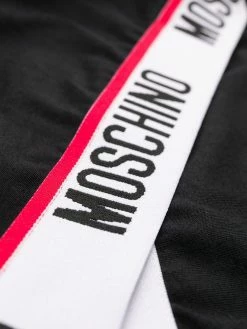 Moschino logo-tape cut-out body
