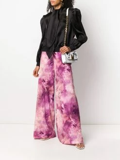 Moschino pussy-bow puff-sleeve blouse